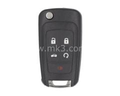 Chevrolet Sustalı Smart Kumanda 5 Buton 433 Mhz PCF7952E Transponder Eller Serbest Tipi