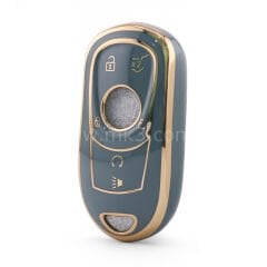NANO Yüksek Kalite Kumanda Kılıfı Buick 6 Buton Gri Renk -BK-A11J6C