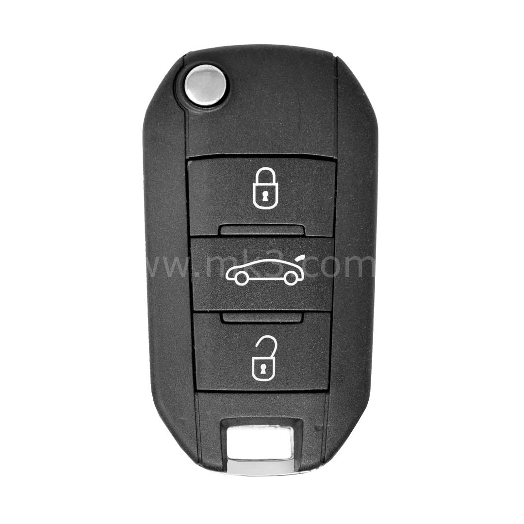 Peugeot 3 Buton 434MHZ 4A Çip Susualı Kumanda