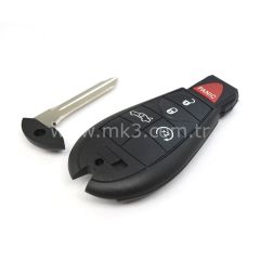 Jeep Dodge Chrysler Fobik Kumanda 4+1 Buton Sedan Trunk and Start Buton Tipi 433MHz