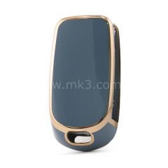 NANO Yüksek Kalite Kumanda Kılıfı FIAT 3 Buton Gri Renk -FIAT-C11J3B