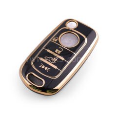 NANO Yüksek Kalite Kumanda Kılıfı FIAT 4 Buton Siyah Renk -FIAT-C11J3B
