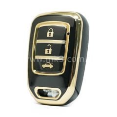 NANO Yüksek Kalite Kumanda Kılıfı Honda 3 Buton Siyah Renk D11J3
