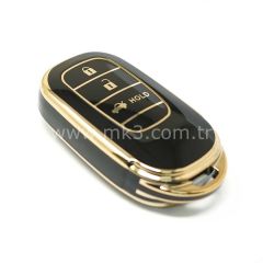 NANO Yüksek Kalite Kumanda Kılıfı Honda 3 Buton Siyah Renk G11J3