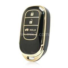 NANO Yüksek Kalite Kumanda Kılıfı Honda 3 Buton Siyah Renk G11J3