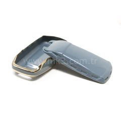 NANO Yüksek Kalite Kumanda Kılıfı Audi TT A4 A5 Q7 SQ7 3 Buton Gri Renk Audi-B11J