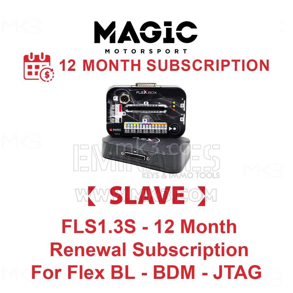 MAGIC FLS1.3S - Flex BL - BDM - JTAG Slave İçin 12 Aylık Yenileme Aboneliği