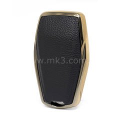 NANO Yüksek Kalite Altın Deri Kumanda Kılıfı Geely 4 Buton Siyah Renk GL-B13J4B