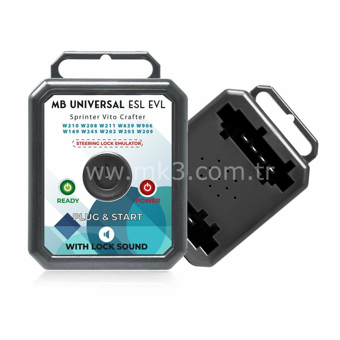 Mercedes Benz ESL ELV - VW Crafter Sprinter Üniversal Direksiyon Kilidi Emulatörü Sesli Tak Kullan