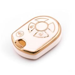 NANO Yüksek Kalite Kumanda Kılıfı Ford 3 Buton Beyaz Renk -Ford-K11J3