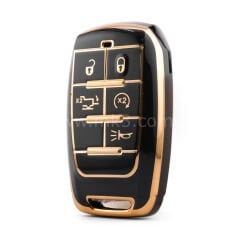 NANO Yüksek Kalite Kumanda Kılıfı Jeep 5 Buton Siyah Renk -Jeep-D11J5B