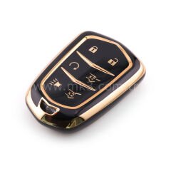 NANO Yüksek Kalite Kumanda Kılıfı Cadillac 6 Buton Siyah Renk -CDLC-A11J6