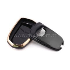 NANO Yüksek Kalite Kumanda Kılıfı Cadillac 6 Buton Siyah Renk -CDLC-A11J6