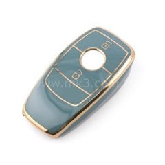 NANO Yüksek Kalite Kumanda Kılıfı Mercedes Benz E Series 2 Buton Gri Renk Benz-B11J2