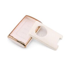 NANO Yüksek Kalite Kumanda Kılıfı Cadillac 5 Buton Beyaz Renk -CDLC-C11J5A