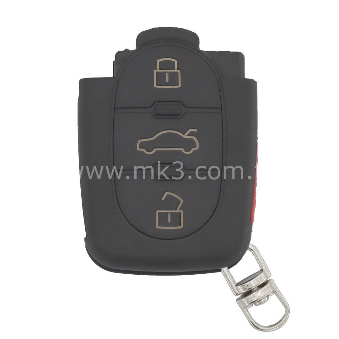 Küçük Pil Tutucu ile Audi Kumanda Kabı 3 + 1 buton