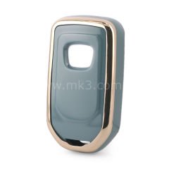 NANO Yüksek Kalite Kumanda Kılıfı Honda 4 Buton Gri Renk HD-A11J4