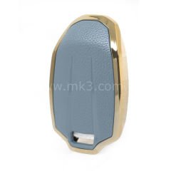 NANO Yüksek Kalite Altın Deri Kumanda Kılıfı LYNK&CO 4 Buton Gri Renk LC-A13J