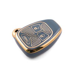 NANO Yüksek Kalite Kumanda Kılıfı Chrysler 3 Buton Gri Renk -CRSL-A11J3A