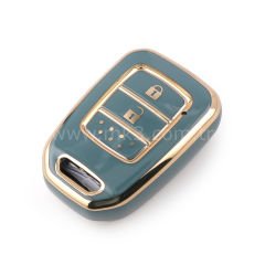 NANO Yüksek Kalite Kumanda Kılıfı Honda 2  Buton Gri  Renk HD-D11J2