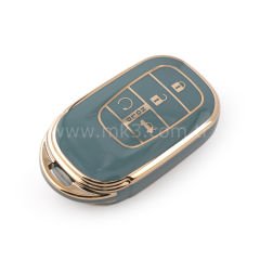 NANO Yüksek Kalite Kumanda Kılıfı Honda 4  Buton Gri  Renk HD-G11J4