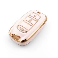 NANO Yüksek Kalite Kumanda Kılıfı Chrysler 3 Buton Beyaz Renk -CRSL-B11J3