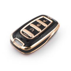 NANO Yüksek Kalite Kumanda Kılıfı Chrysler 4 Buton Siyah Renk -CRSL-B11J4