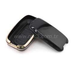 NANO Yüksek Kalite Kumanda Kılıfı Chrysler 4 Buton Siyah Renk -CRSL-B11J4