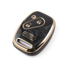 NANO Yüksek Kalite Kumanda Kılıfı Honda 3  Buton Siyah Renk HD-J11J3B