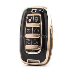 NANO Yüksek Kalite Kumanda Kılıfı Chrysler 7 Buton Siyah Renk -CRSL-B11J7