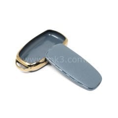 NANO Yüksek Kalite Altın Deri Kumanda Kılıfı Chery 4 Buton Gri Renk CR-C13J