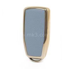 NANO Yüksek Kalite Altın Deri Kumanda Kılıfı Venucia 3 Buton Gri Renk VNC-B13J