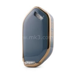 NANO Yüksek Kalite Kumanda Kılıfı KIA 4 Buton Gri Renk -KIA-S11J4