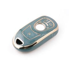 NANO Yüksek Kalite Kumanda Kılıfı Buick 4 Buton Gri  Renk BK-B11J