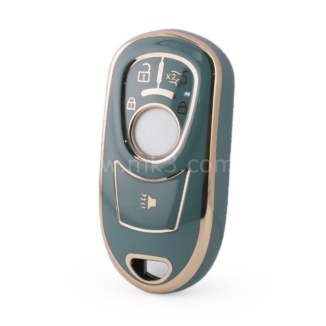 NANO Yüksek Kalite Kumanda Kılıfı Buick 4 Buton Gri  Renk BK-B11J