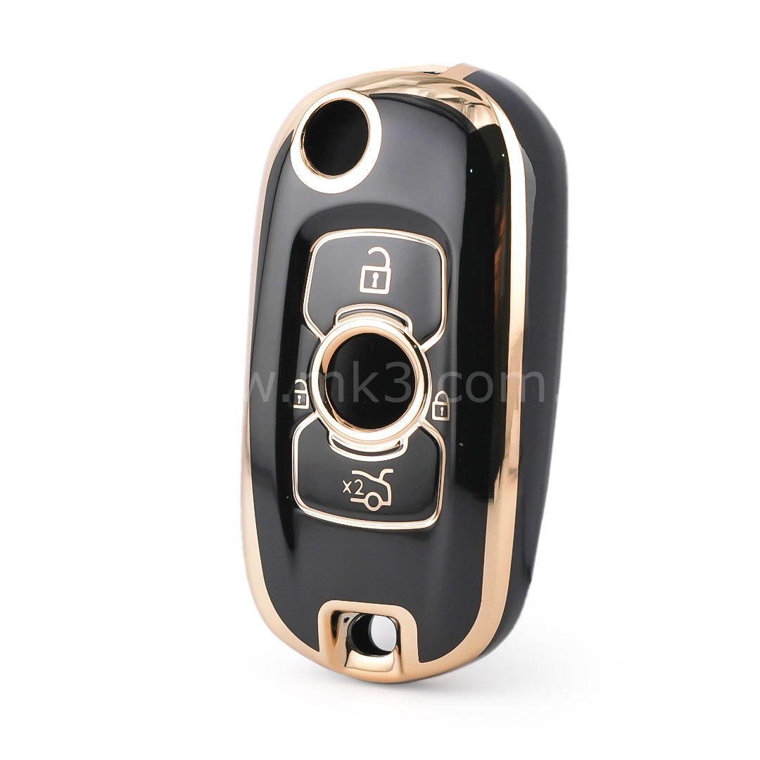 NANO Yüksek Kalite Kumanda Kılıfı Buick 3 Buton Siyah Renk BK-C11J
