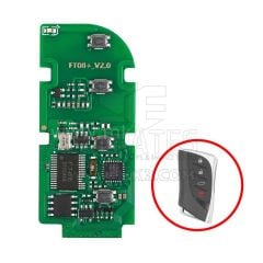 Lonsdor FT08-PH0440B Lexus Üvrensel PCB Kumanda 4 buton 312/314 MHz Frekans Değiştirilebilir