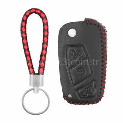 FIAT Sustalı Smart Kumanda Deri Kılıfı 3 Butonlu FIA-B