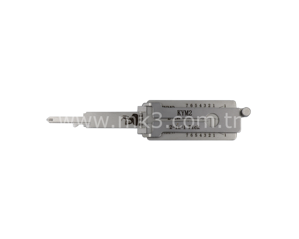 Original Lishi 2-in-1 Pick Decoder Tool KYM2-AG For Kymco Scooter 7 Cuts 3 Depths Anti Glare Type