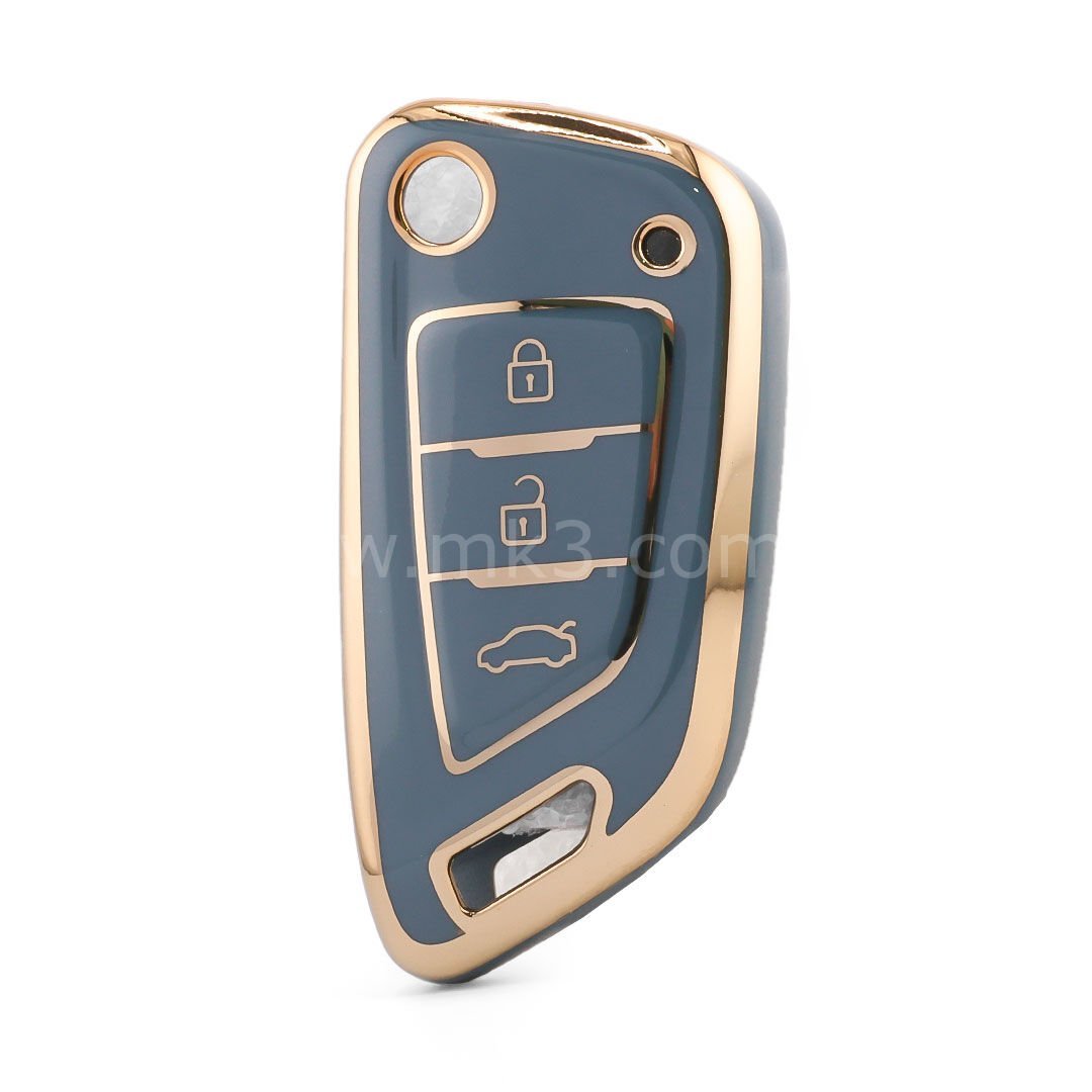 NANO Yüksek Kalite Kumanda Kılıfı XHORSE 3 Buton Gri Renk -XH-B11J3