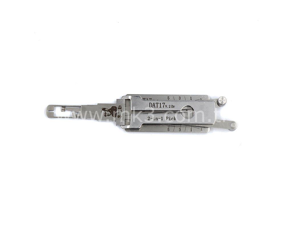 Original Lishi 2-in-1 Pick Decoder Tool DAT17 For Subaru Nissan 10 Cuts 4 Tracks