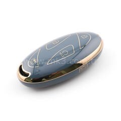 NANO Yüksek Kalite Kumanda Kılıfı Hyundai 5 Buton Gri Renk -HY-L11J5A