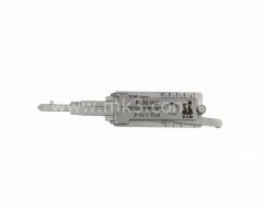 Original Lishi 2-in-1 Pick Decoder Tool GM37-AG For GM B106/107 Non-Warded 10 Cuts Anti Glare Type