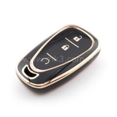 NANO Yüksek Kalite Kumanda Kılıfı Chevrolet 3 Buton Gri Renk -CRL-B11J3A