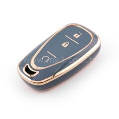 NANO Yüksek Kalite Kumanda Kılıfı Chevrolet 3 Buton Gri Renk -CRL-B11J3A
