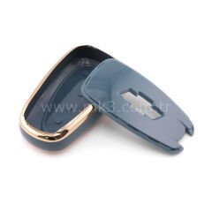 NANO Yüksek Kalite Kumanda Kılıfı Chevrolet 3 Buton Gri Renk -CRL-B11J3A