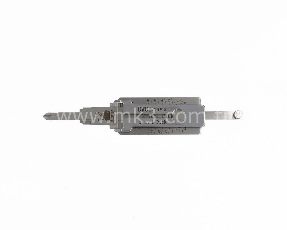 Original Lishi 2-in-1 Pick Decoder Tool CH1/DW05 DW04 For Chevrolet Daewoo 8 Cuts Type