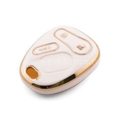 NANO Yüksek Kalite Kumanda Kılıfı Chevrolet 3 Buton Beyaz Renk -CRL-G11J3