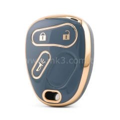 NANO Yüksek Kalite Kumanda Kılıfı Chevrolet 3 Buton Gri Renk -CRL-G11J3