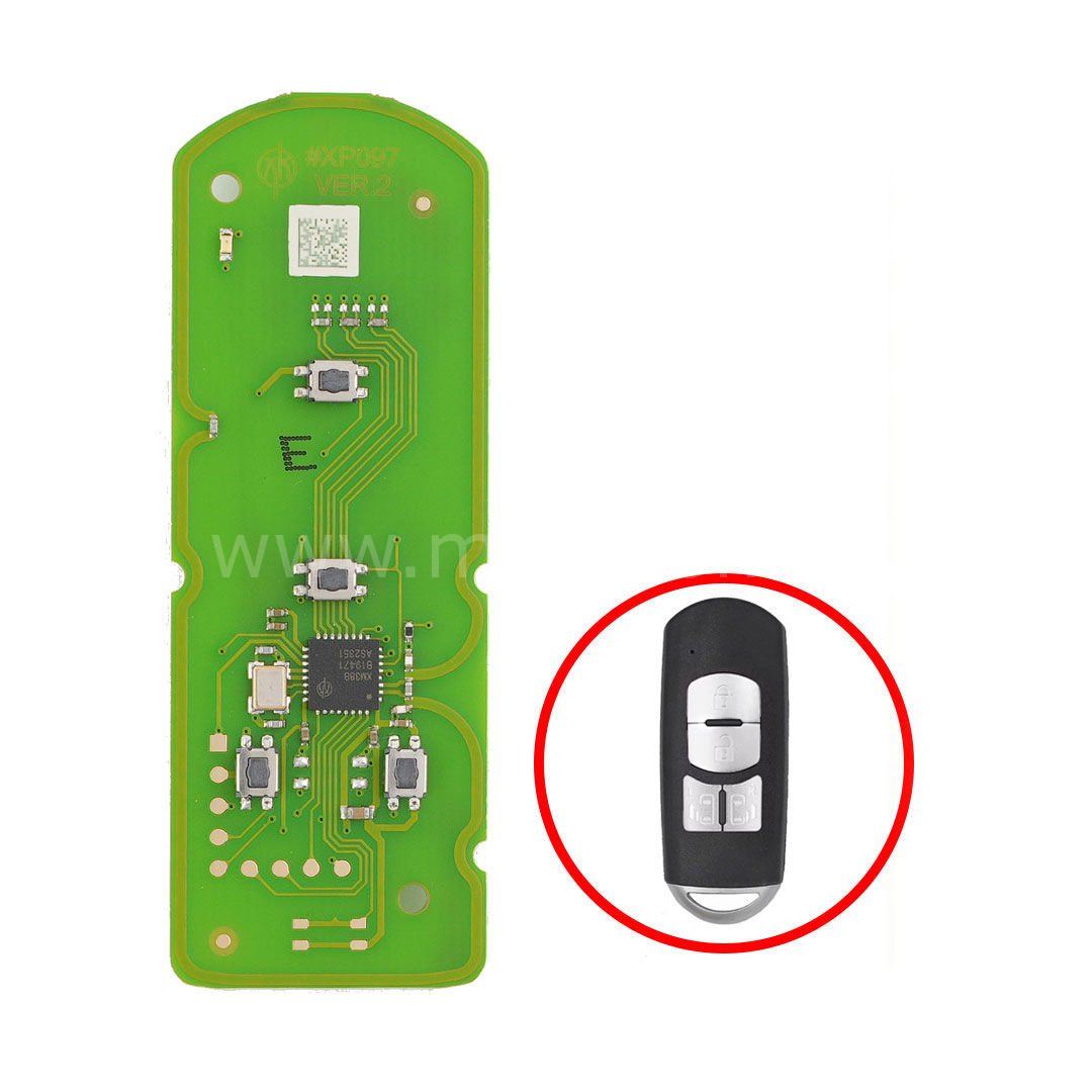Xhorse Mazda Modellerenie özel PCB kumanda 3 buton XZMZD6EN
